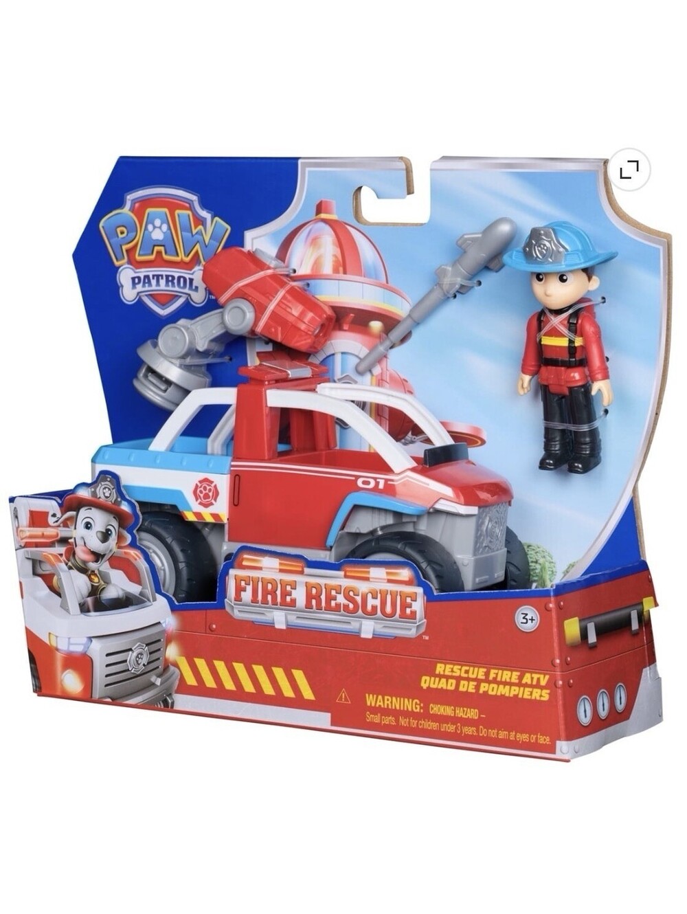 PAW PATROL RYDER FIGURE & FIRE RESCUE ATV